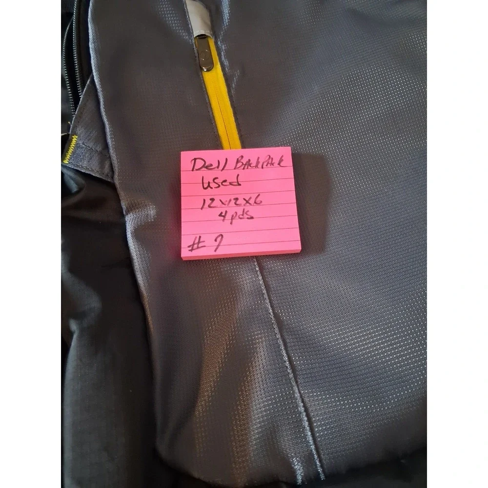 Dell Tek Backpack 15-17 Inch Laptop Bag Durable Nylon Black Business Travel